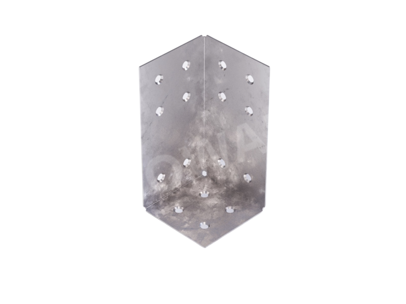 Blacha montażowa gięta 76x76x150