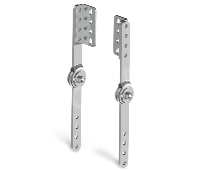 Zawias Cierny ICC-L 90°-270° z kątownikiem H