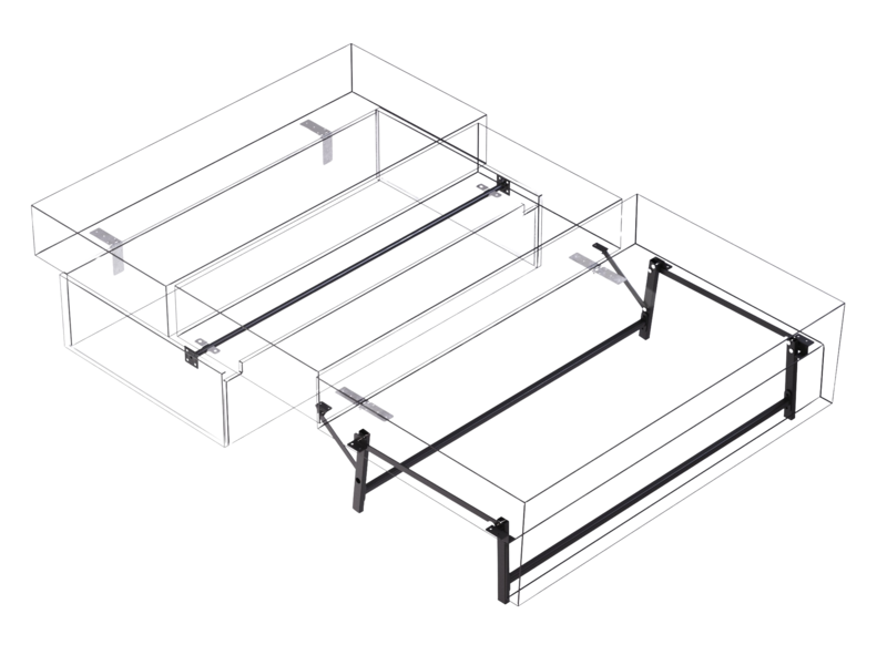Stelaż sofy KIWI DUO na nogach