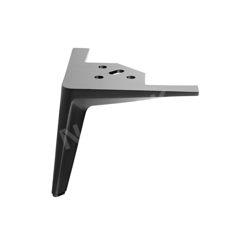 Möbelfuß MISTY – H-155 mm – Schwarz matt