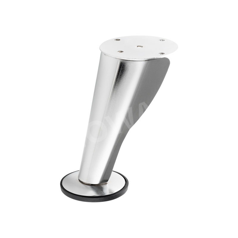 Möbelfuß formgepresst  – H-130 mm – Chrom