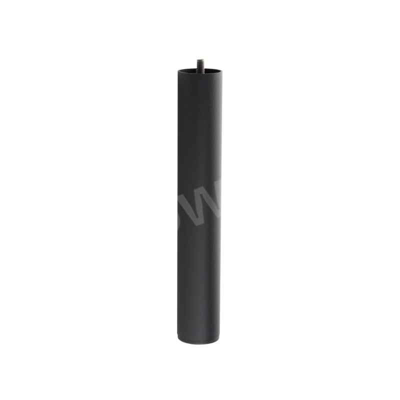 Eck-Möbelfuß für Rahmen – H250 mm – Ø40 mm – Schwarz matt