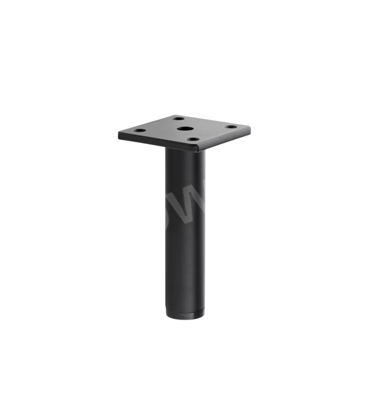 Möbelfuß ROMI - H-120 mm - Ø25 mm - Schwarz matt