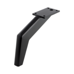 Noga AUREL czarny mat - H-140 mm stal