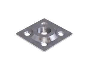 Gerader Halter 55x55x2 mit Buchse