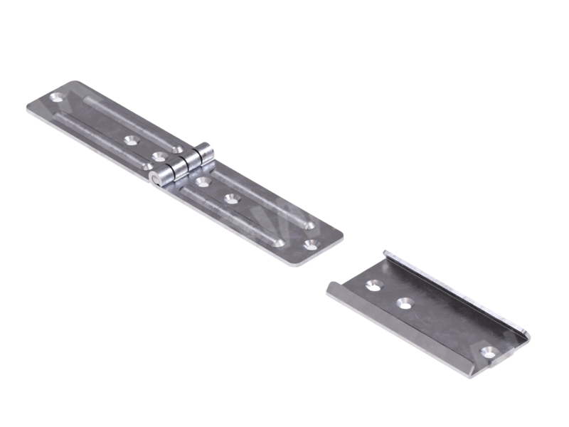 Zawias duży przetłoczony otw. 3x6,4 + wsówka