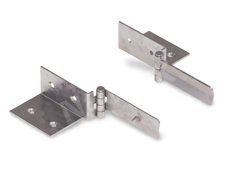 Zawias wsuwany narożny P+L - ze wsuwka