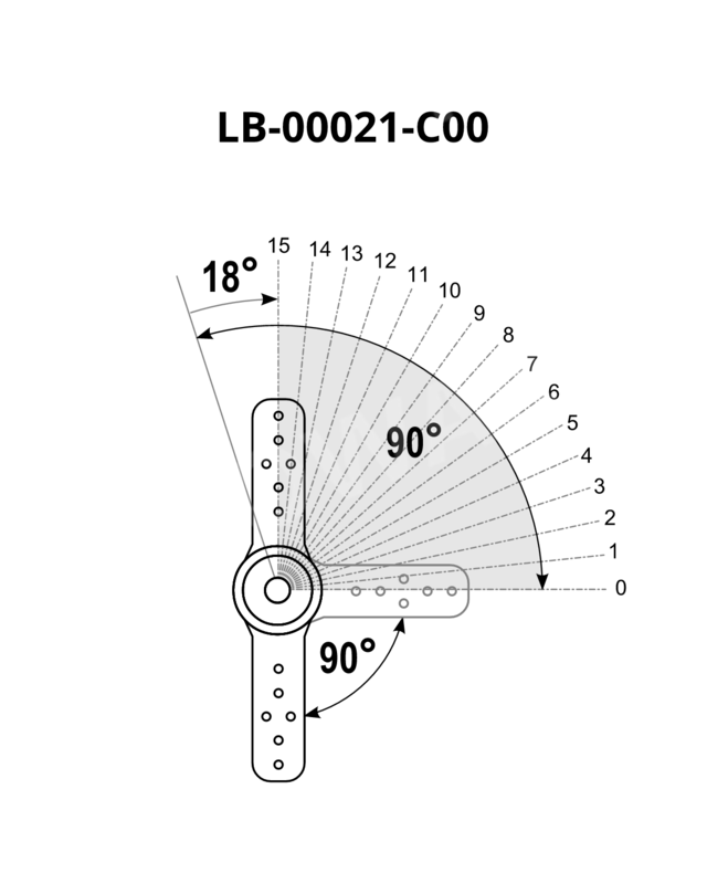 Ratchet mechanism IS250-15-90 90°-180°