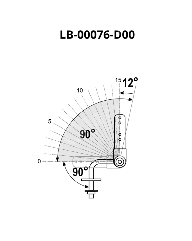 Mechanizm Compact LS100-15L-L30A 90°-180°