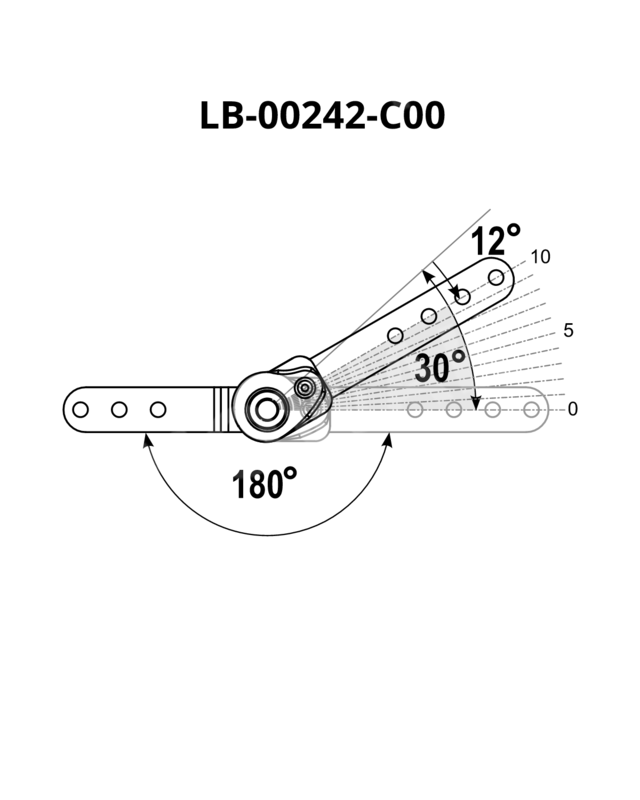 Mechanizm LS100(S)-30I-A180 - 30° 180°-210° 10 clik