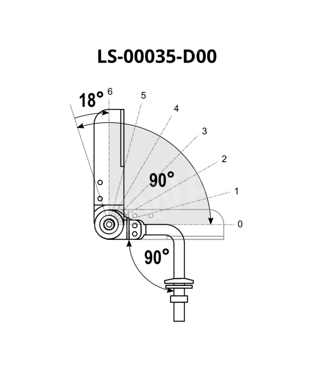 Mechanizm LW-6L-32AF 90-180°