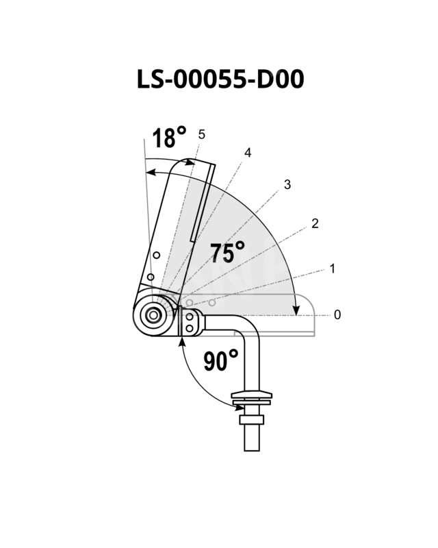 Mechanizm LW-5L-32AF 90-165°