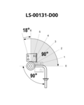 Mechanizm zagłówka GDW-6L-32-śruba 90° -180°