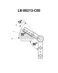 Rastmechanismus IWS-2-90 – small 40 90°–120° mit Winkel G (P+L)