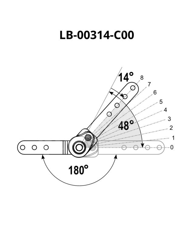 Mechanismus LS100(S)-8I-A180−48° 180°–228° 8 Klick