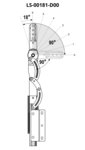 Mechanizm zagłówka GDW-6L-30  90°-180° Socket HLT