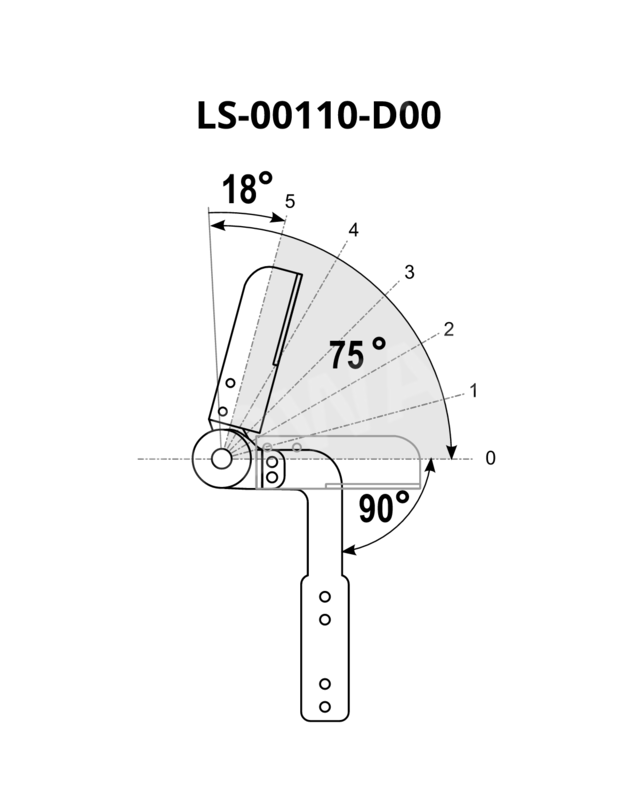 Mechanizm LW-5L-10 90°-165°