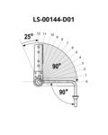 Mechanizm zagłówka LXM-12L-33AF 90°-180° 12 step