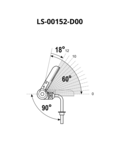 Mechanizm LW100-10L-32AF 90°-150°