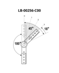 Rastmechanismus IWS-3-180 – small 40 180°–225° mit 2× Winkel G (R+L)