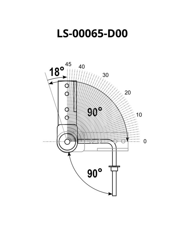 Mechanism LS200-MP-90L-32AF - 90° -90°-180° 45 click