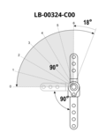 Mechanizm zapadkowy IWP100-SS-6-90 - small 26  90°-180° P+L 