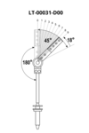 Mechanizm LW100+ PL 12 + socket 180°-225° (P+L)